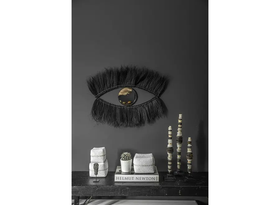 Caceres Boho Chic Spiegel - Black Grass Decorator