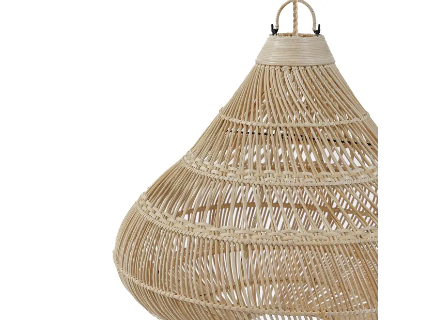 Cazorla Tropfenlampe - Rattan-Lampenschirm