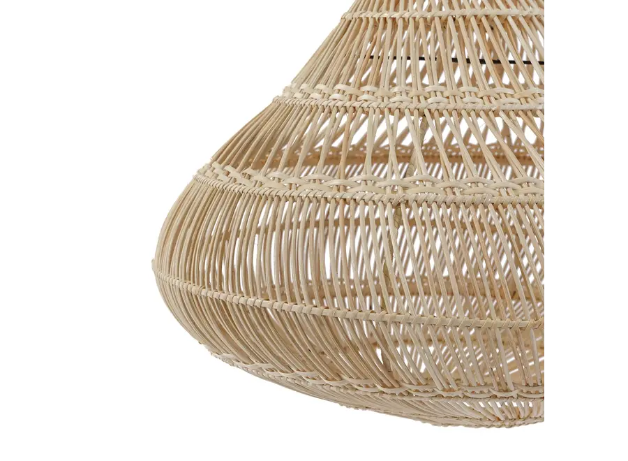 Cazorla Tropfenlampe - Rattan-Lampenschirm