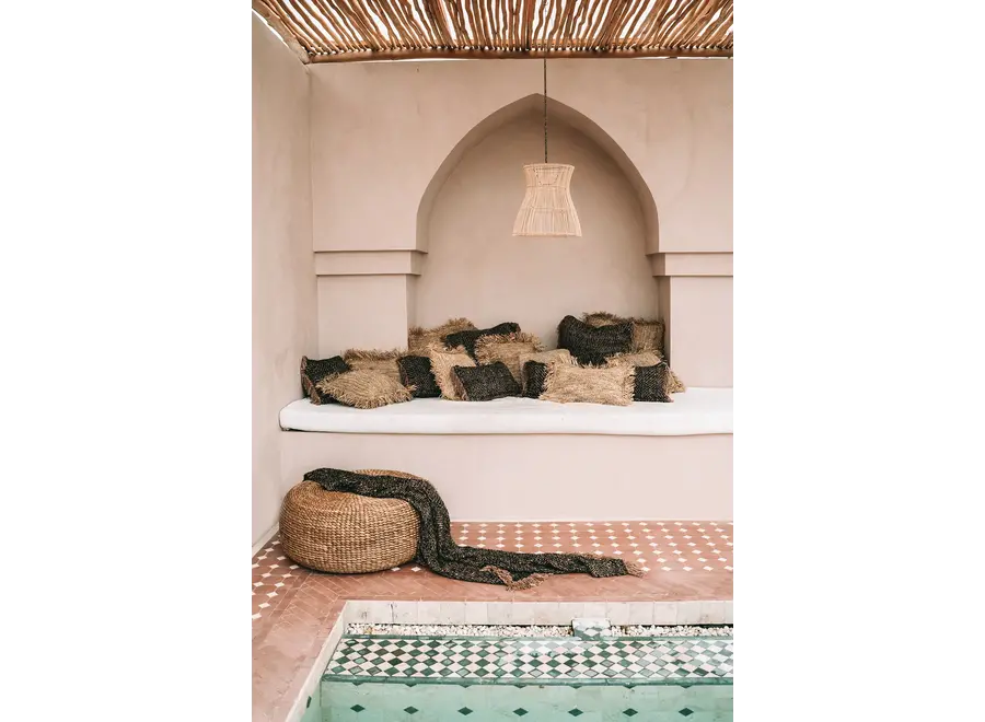 Mallorca Boho Pouf - Vielseitiger Ottoman für drinnen und draußen