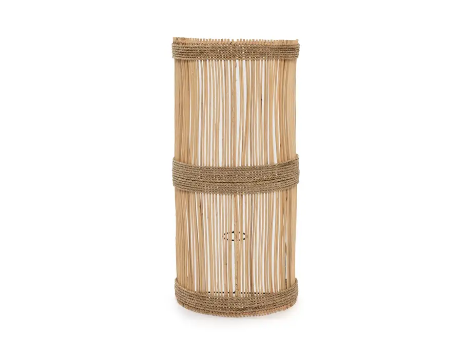 Cazorla Seagrass Glow - Rattan-Wandlampe