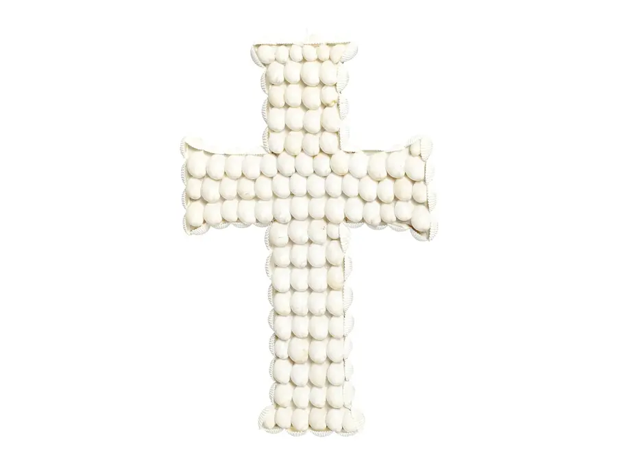 Mallorca Muschelmosaikkreuz - Dekoratives Küstenkreuz