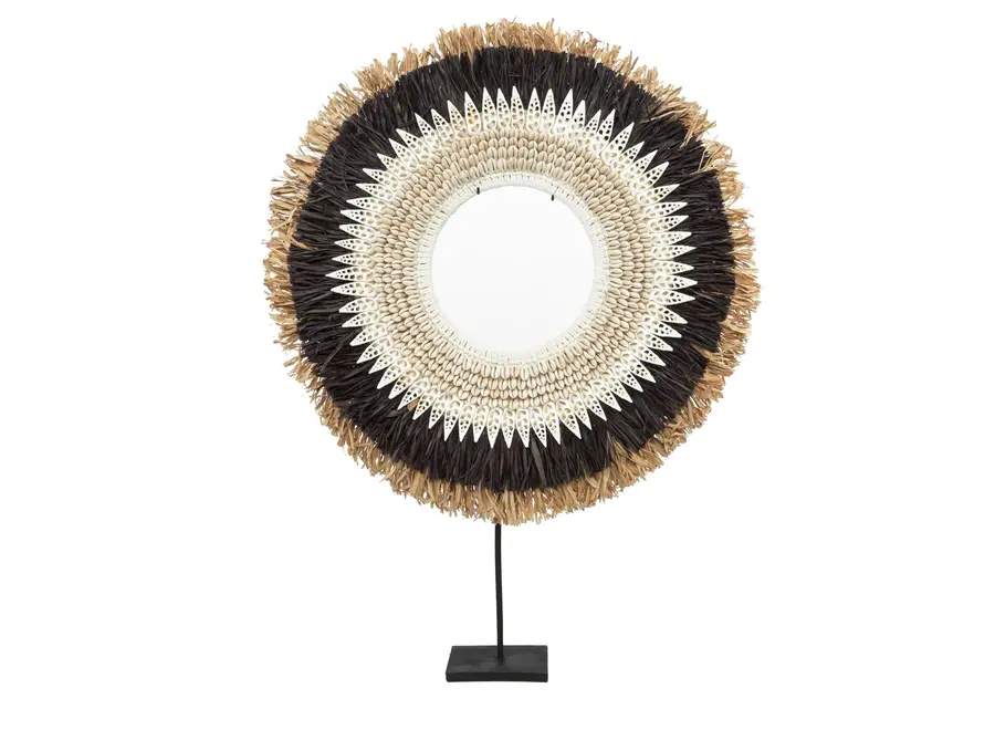 Calpe Shell Elegance Display - Raffia Hoop Dekor