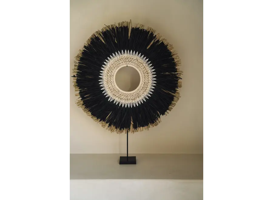 Calpe Shell Elegance Display - Raffia Hoop Dekor