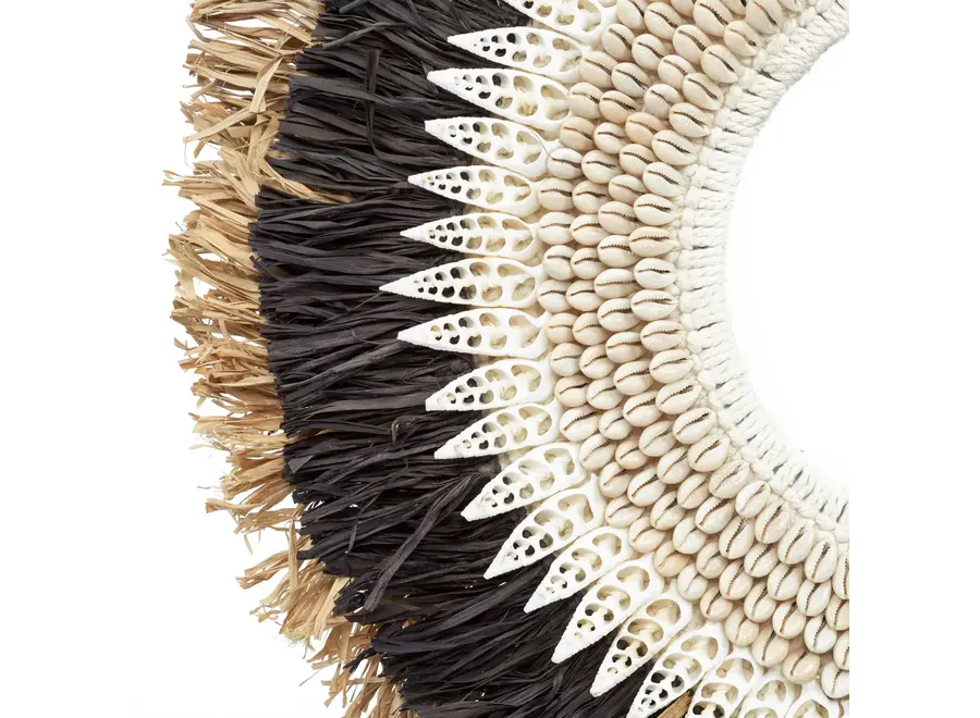 Calpe Shell Elegance Display - Raffia Hoop Dekor