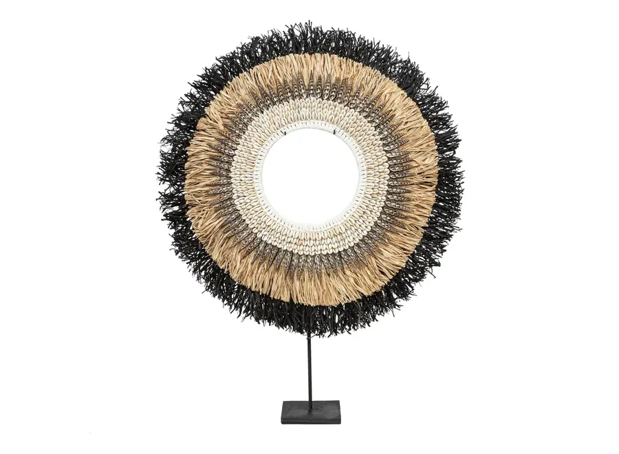 Las Salinas Muschel-Hoop - Raffia-Hoop-Display