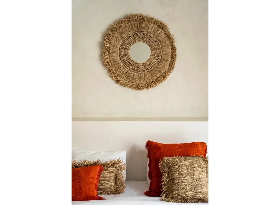 Alhambra Coast Mirror - Raffia-Spiegel