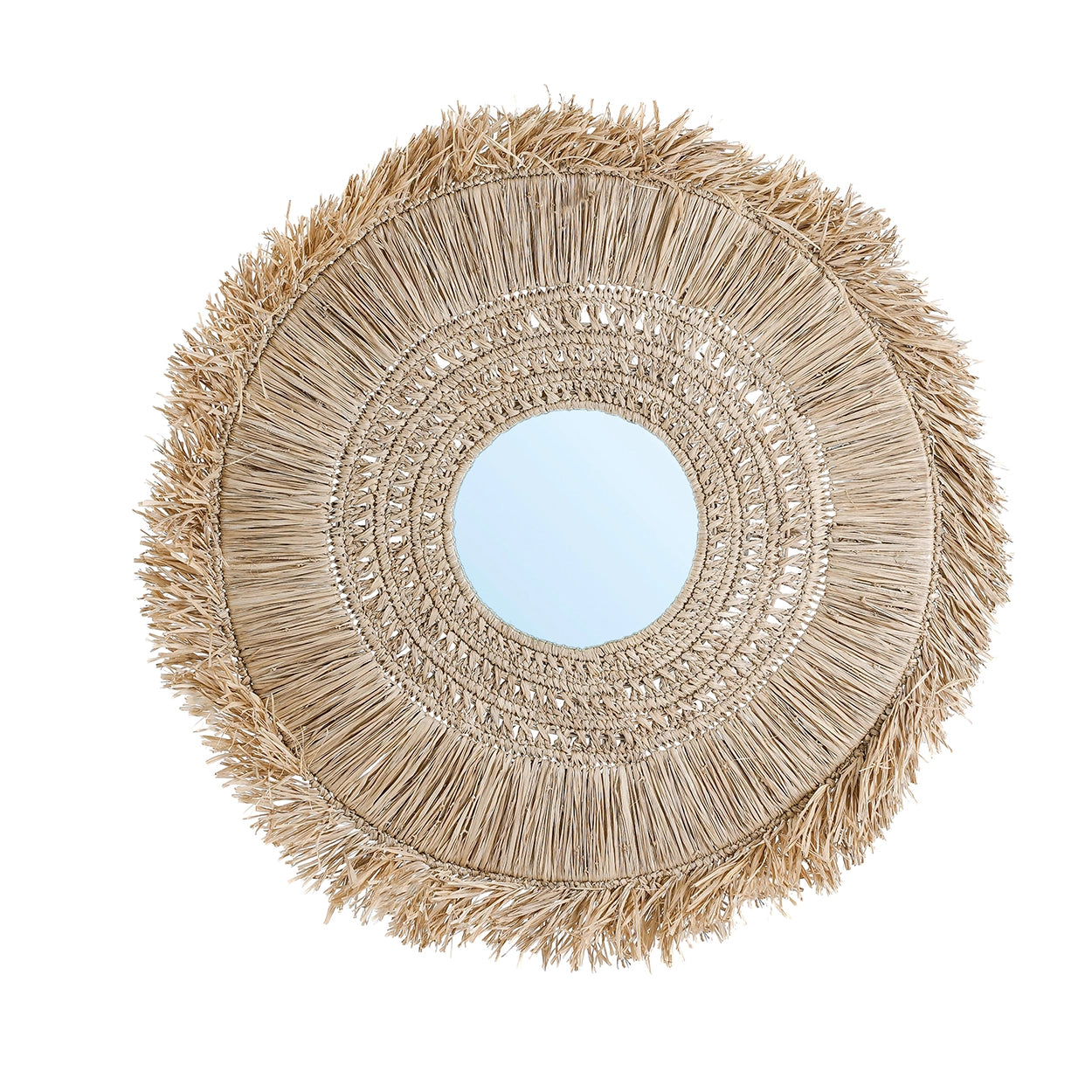 Alhambra Coast Mirror - Raffia-Spiegel