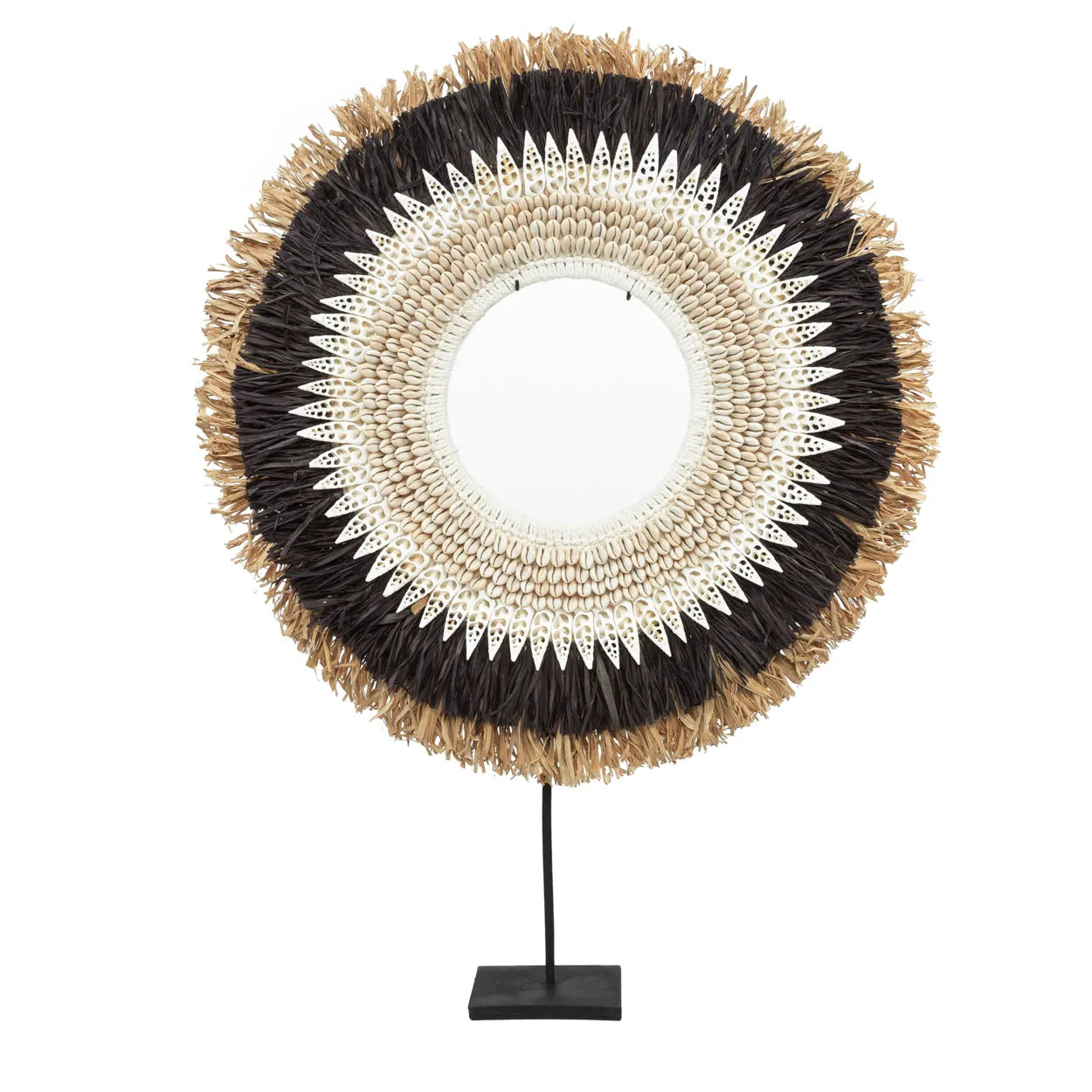 Calpe Shell Elegance Display - Raffia Hoop Dekor