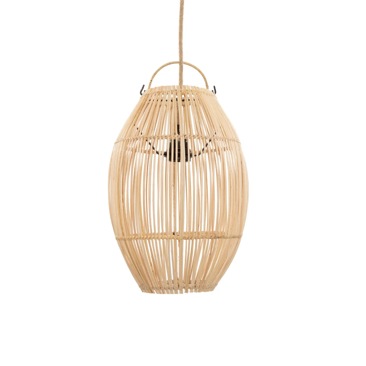 Trujillo Rattan Pendelleuchte - Zylinderlampe