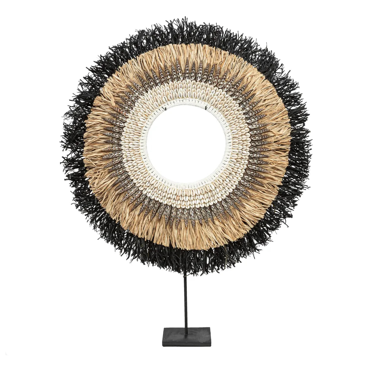 Las Salinas Muschel-Hoop - Raffia-Hoop-Display