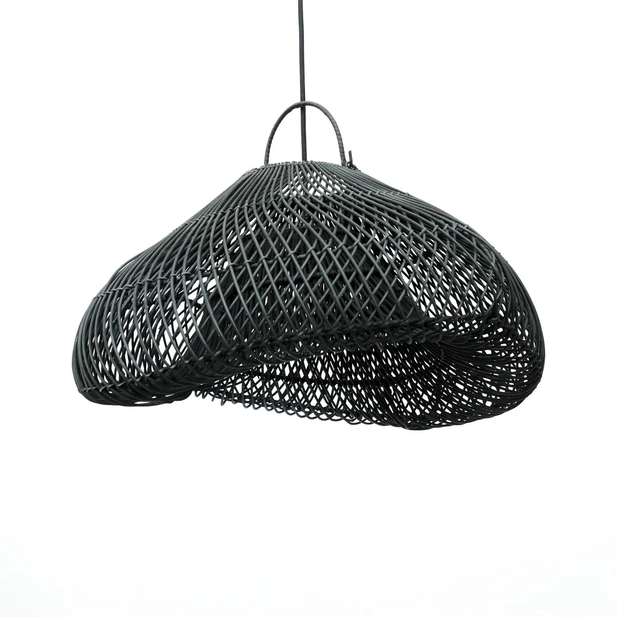 Cudillero Cloud Pendant – Rattan-Pendelleuchte